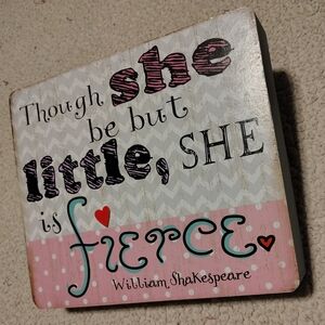 Girls Bedroom Or Baby Girl Nursery Wall Decor Sign William Shakespeare Quote